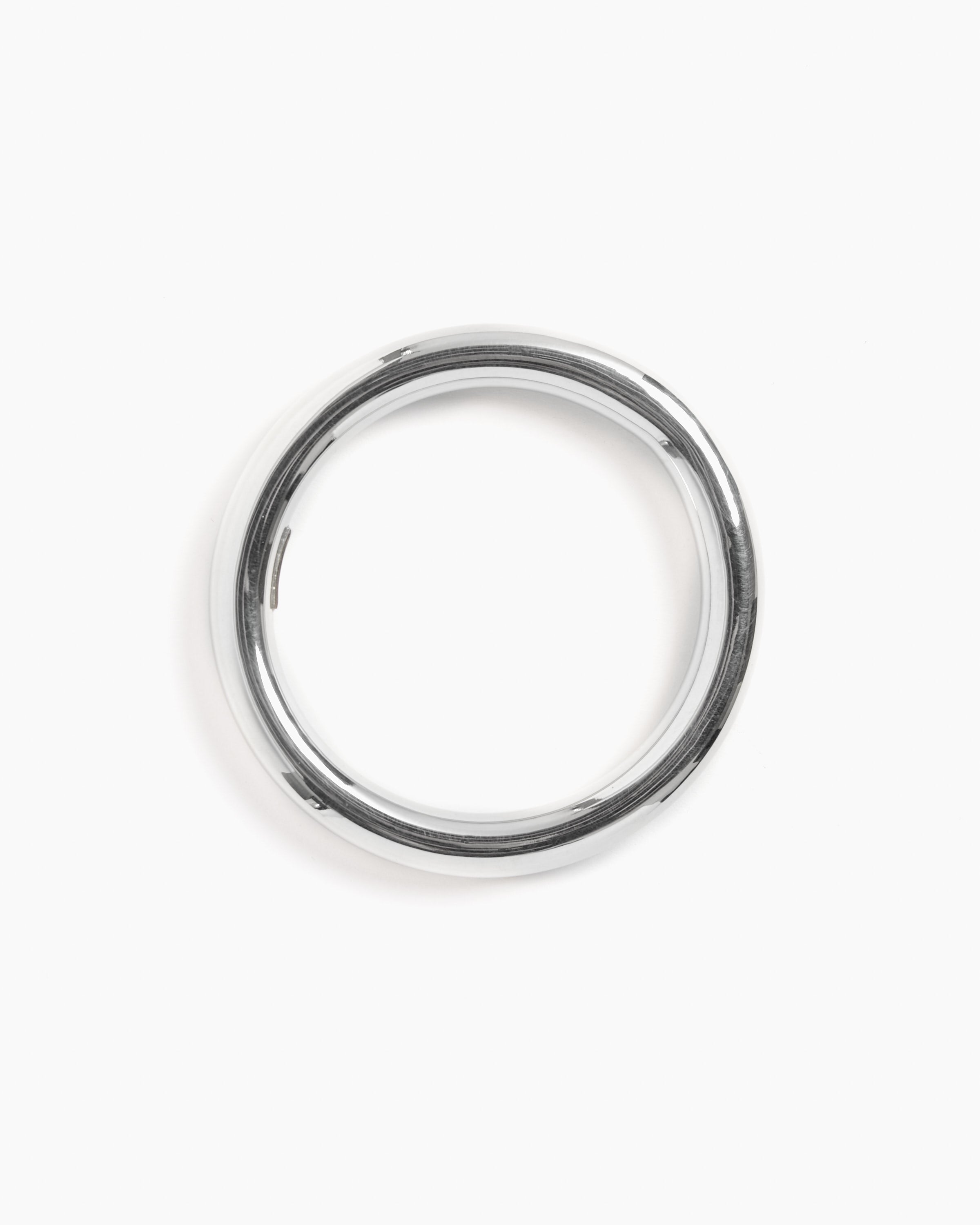 Classic Circle Bangle in Sterling Silver