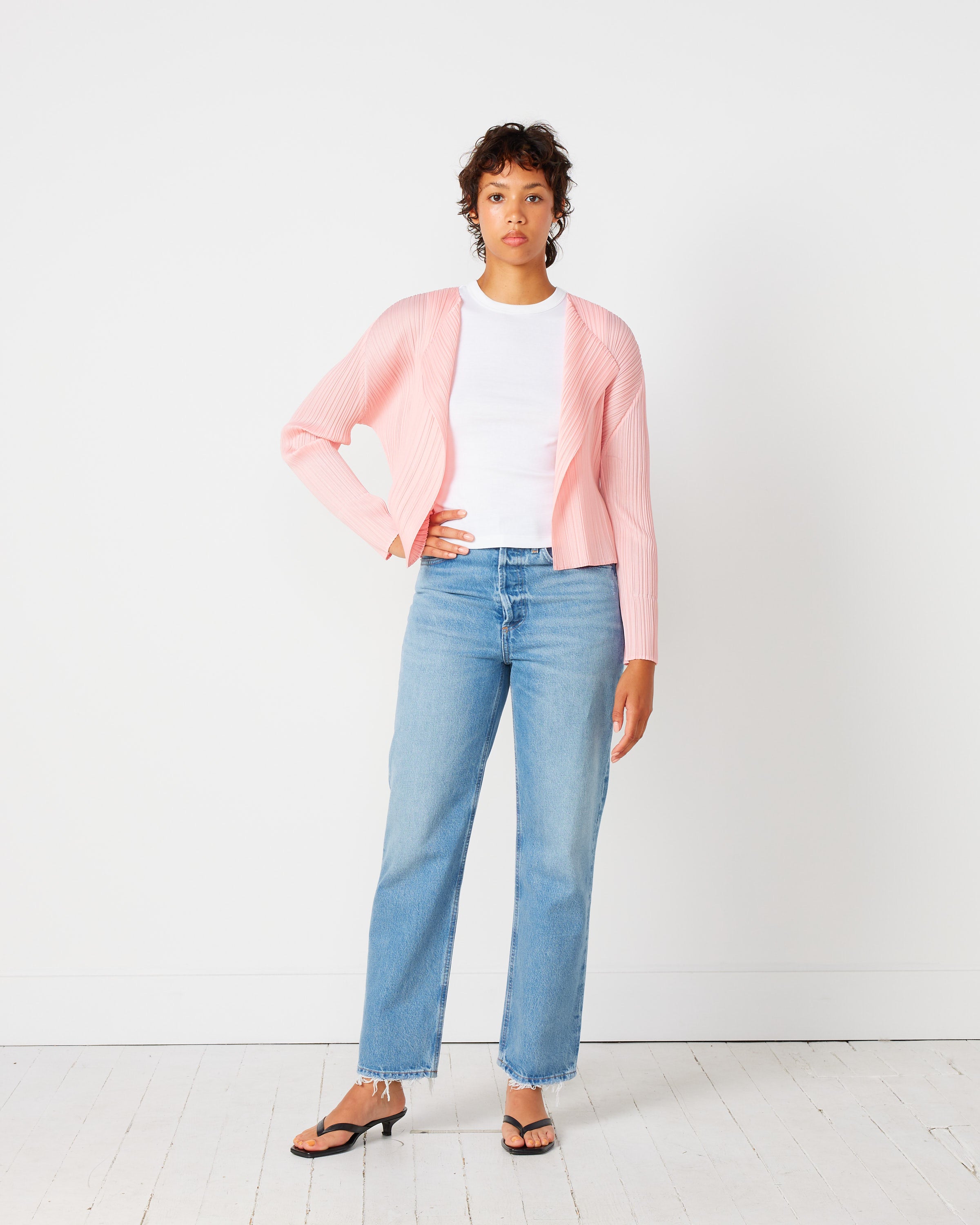Monthly Colors Cardigan in Light Pink