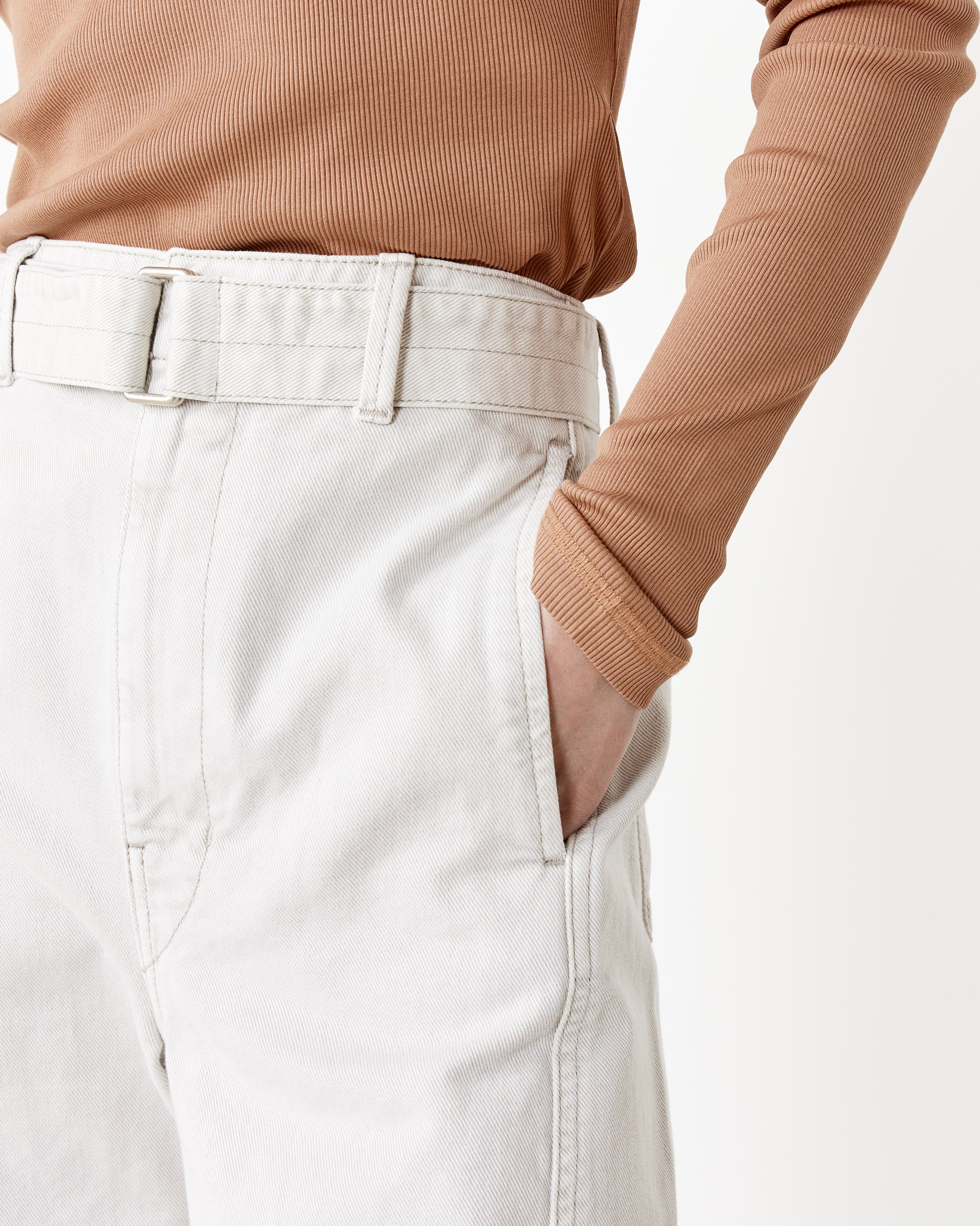 LEMAIRE - OLIVE TWISTED BELTED PANTS – LE LABO STORE LEMAIRE - OLIVE TWISTED BELTED PANTS – LE LABO STORE