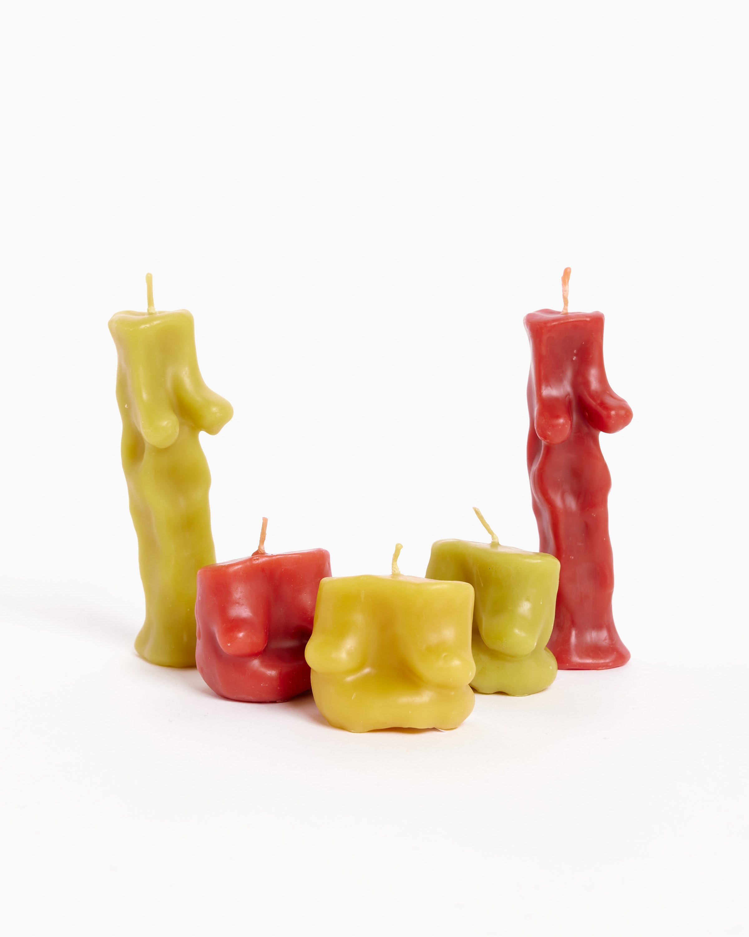 Beeswax Candles in Plum