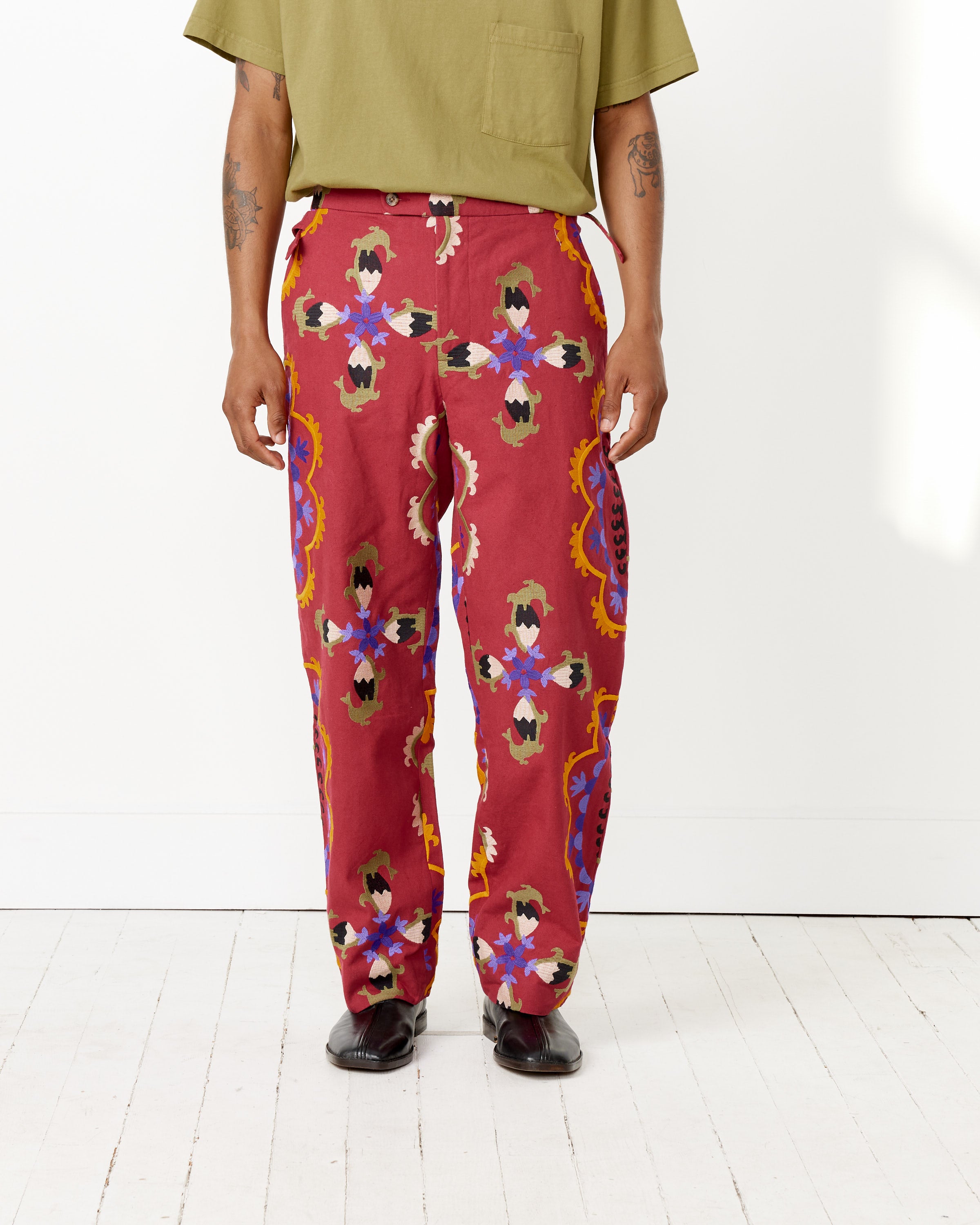 Suzani Embroidery Trousers