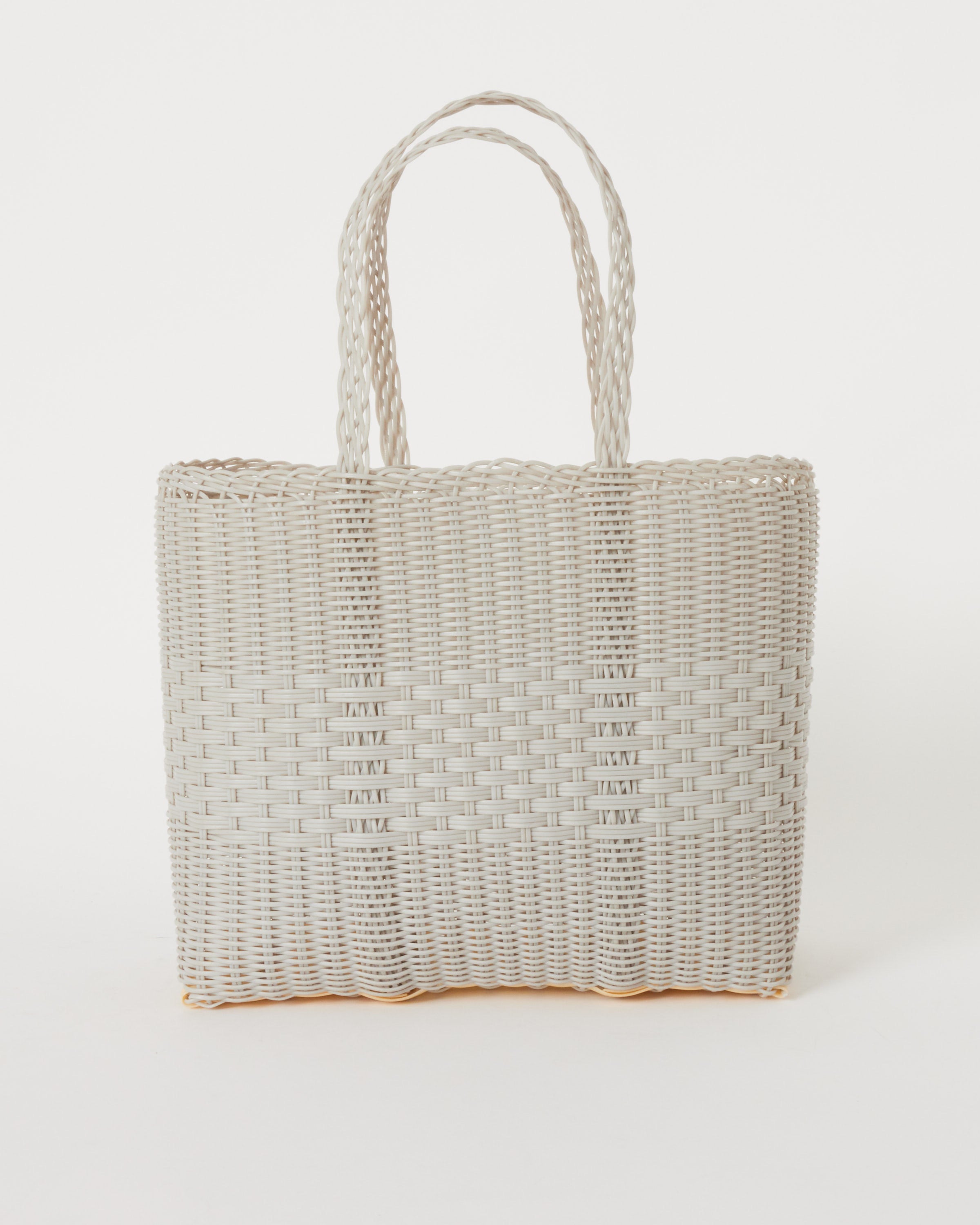 Small Lace Tote Bag in Light Grey