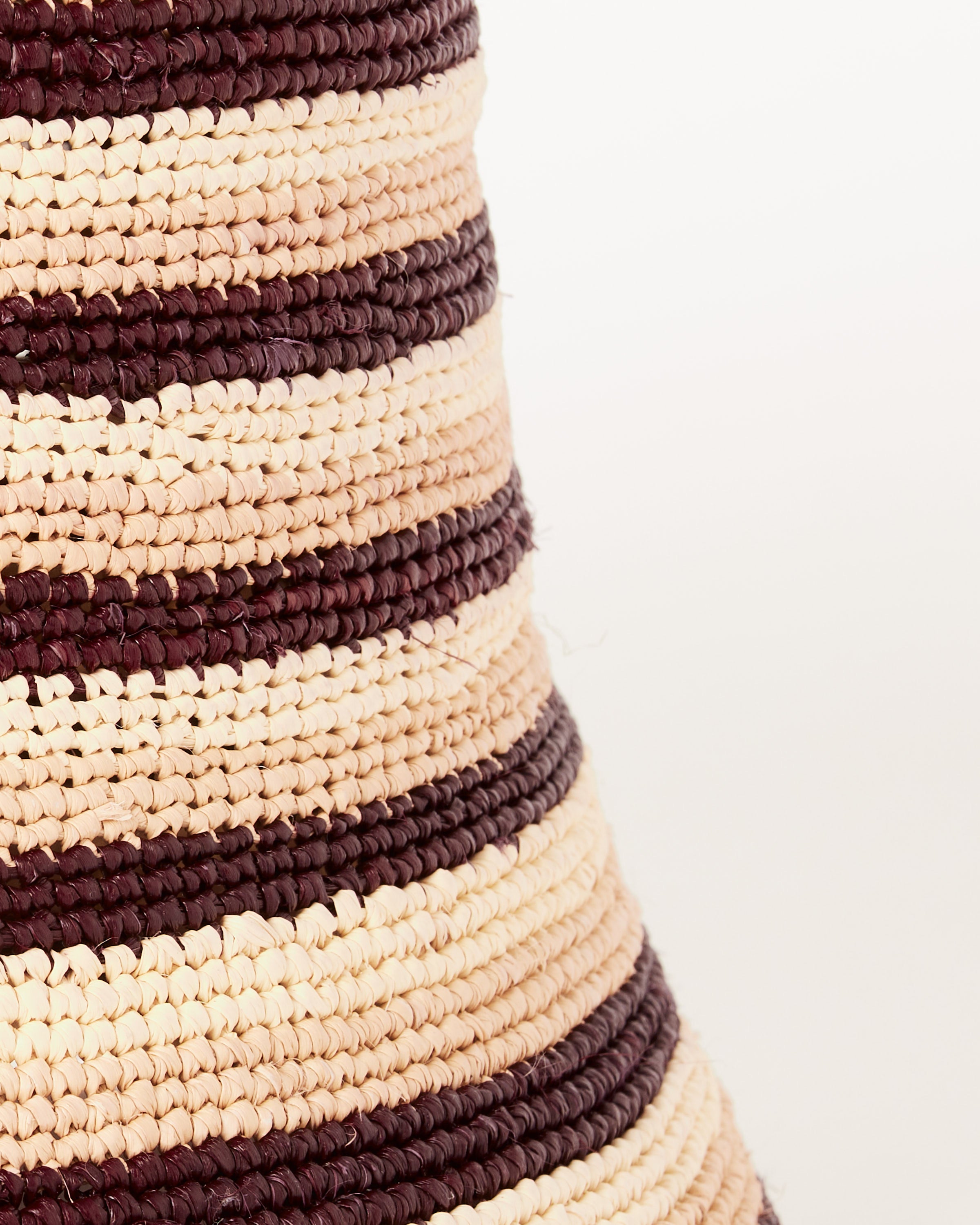 Opia Hat in Cream/Tan/Brown Stripe