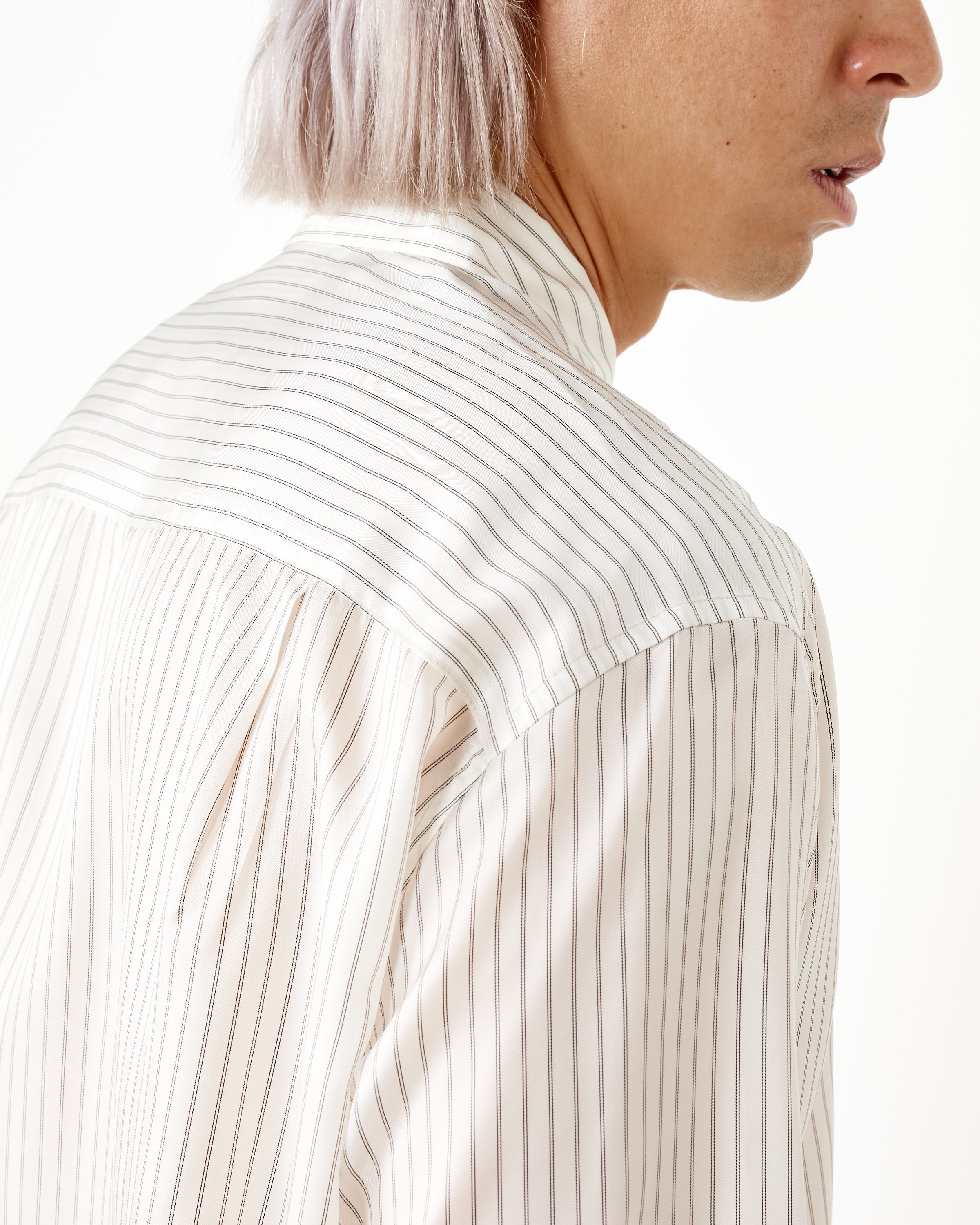 Striped Cupro Routine Shirt
