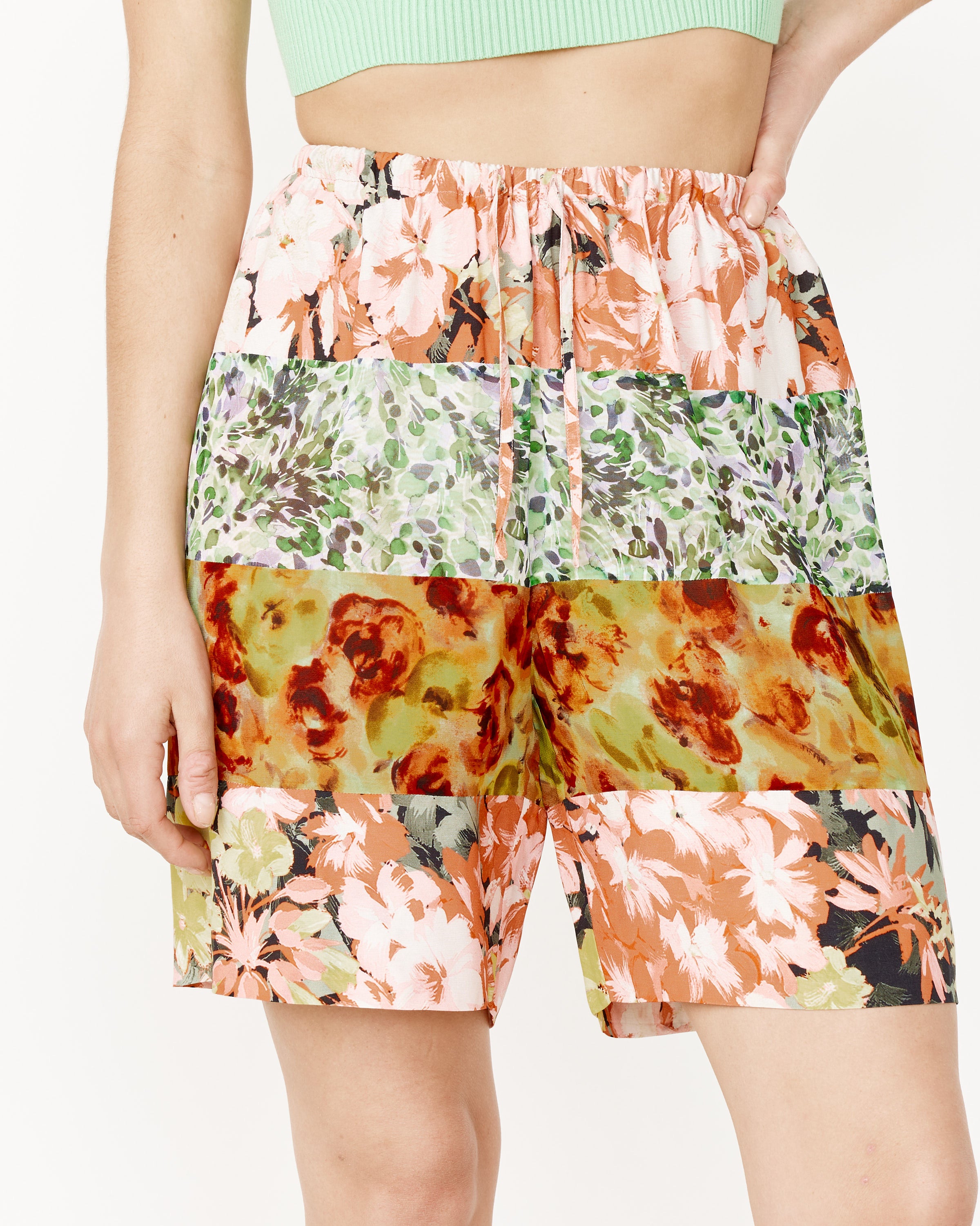 Floral Patch Shorts