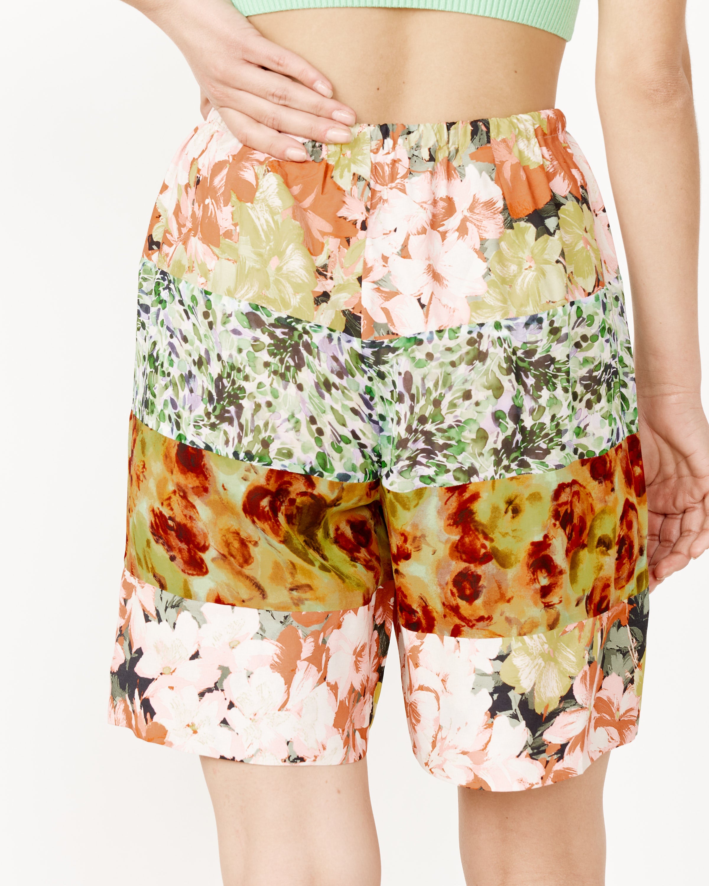 Floral Patch Shorts