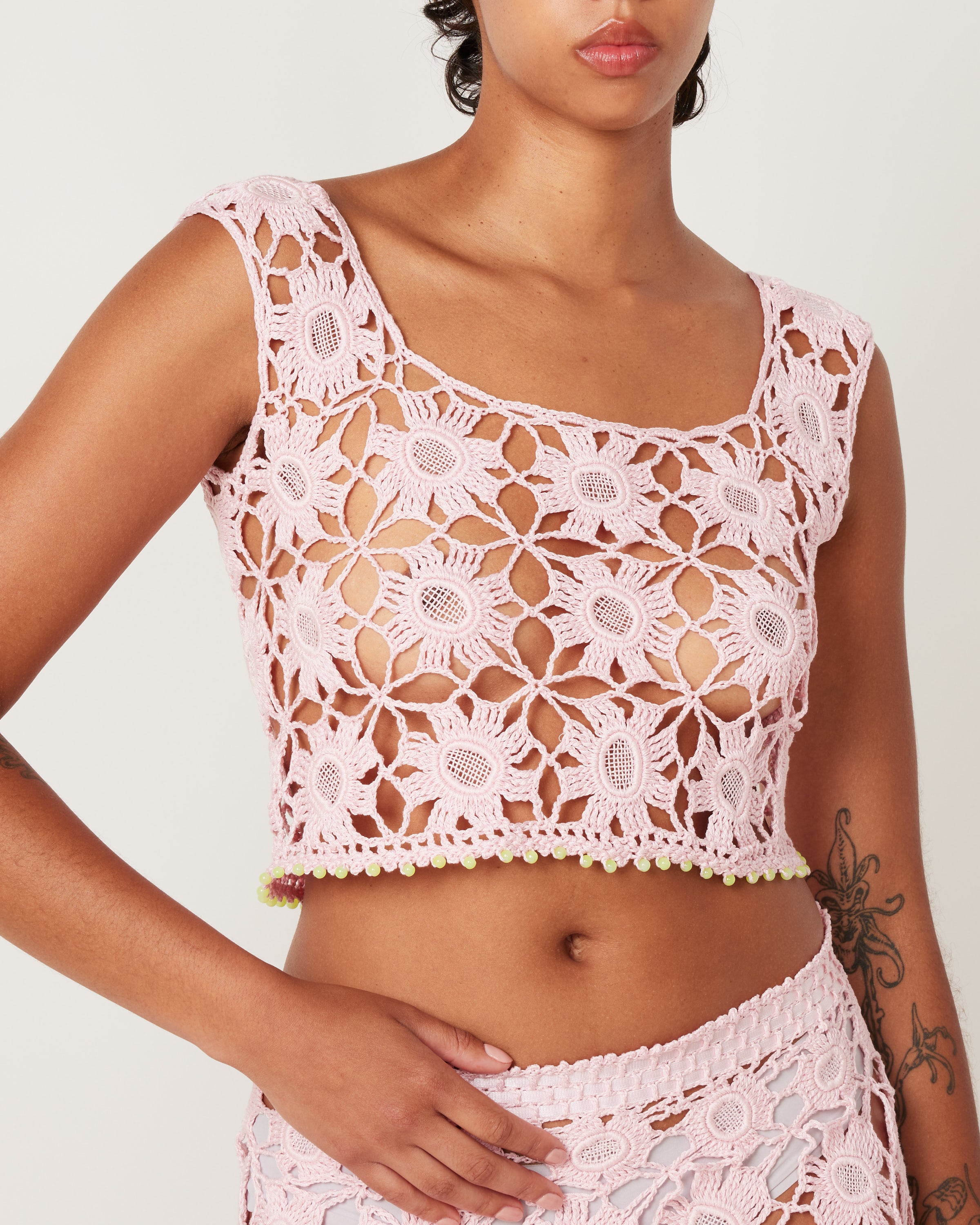 Flower Lace Top