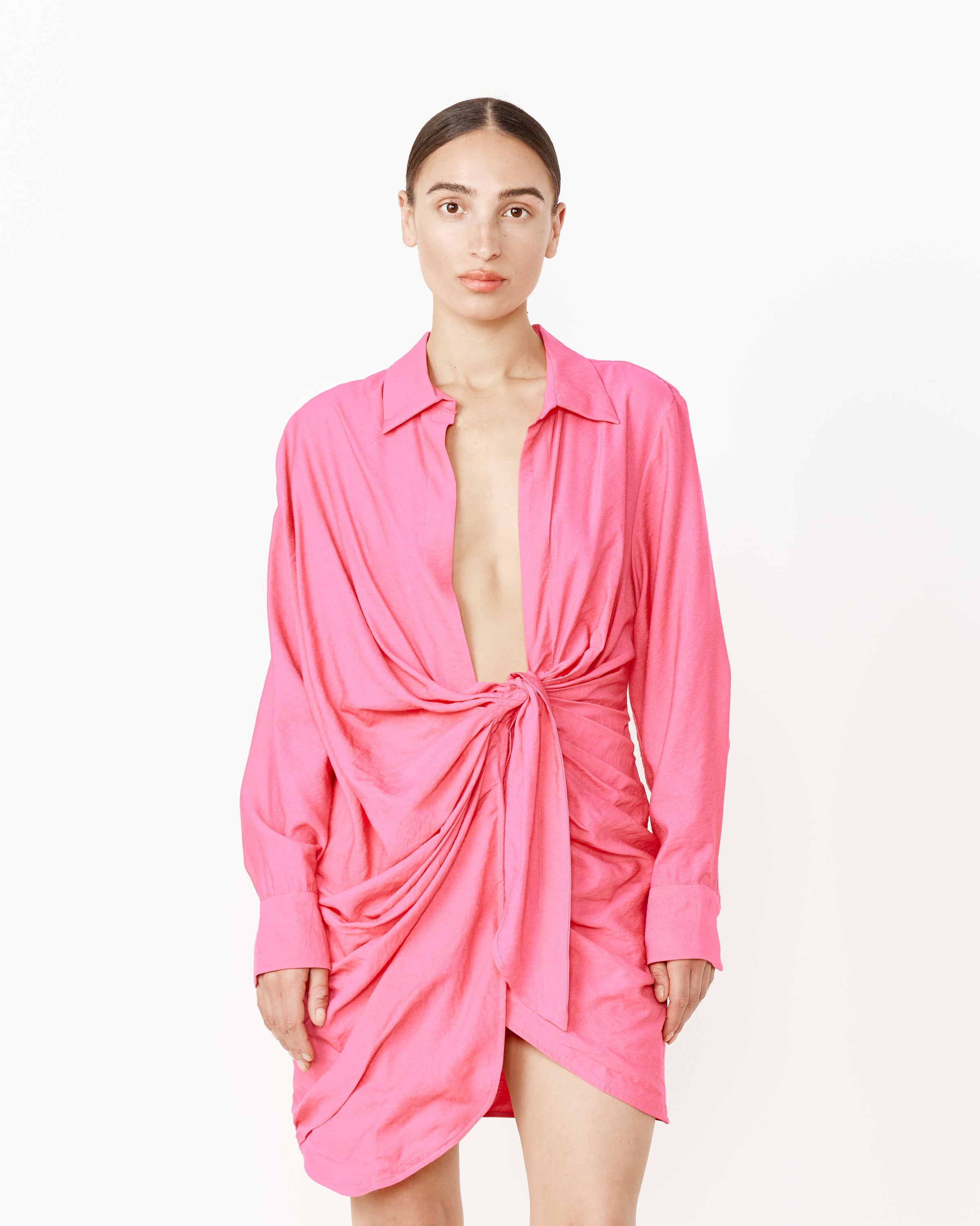 pink jacquemus dress JACQUEMUS La Robe Sierra in Pink