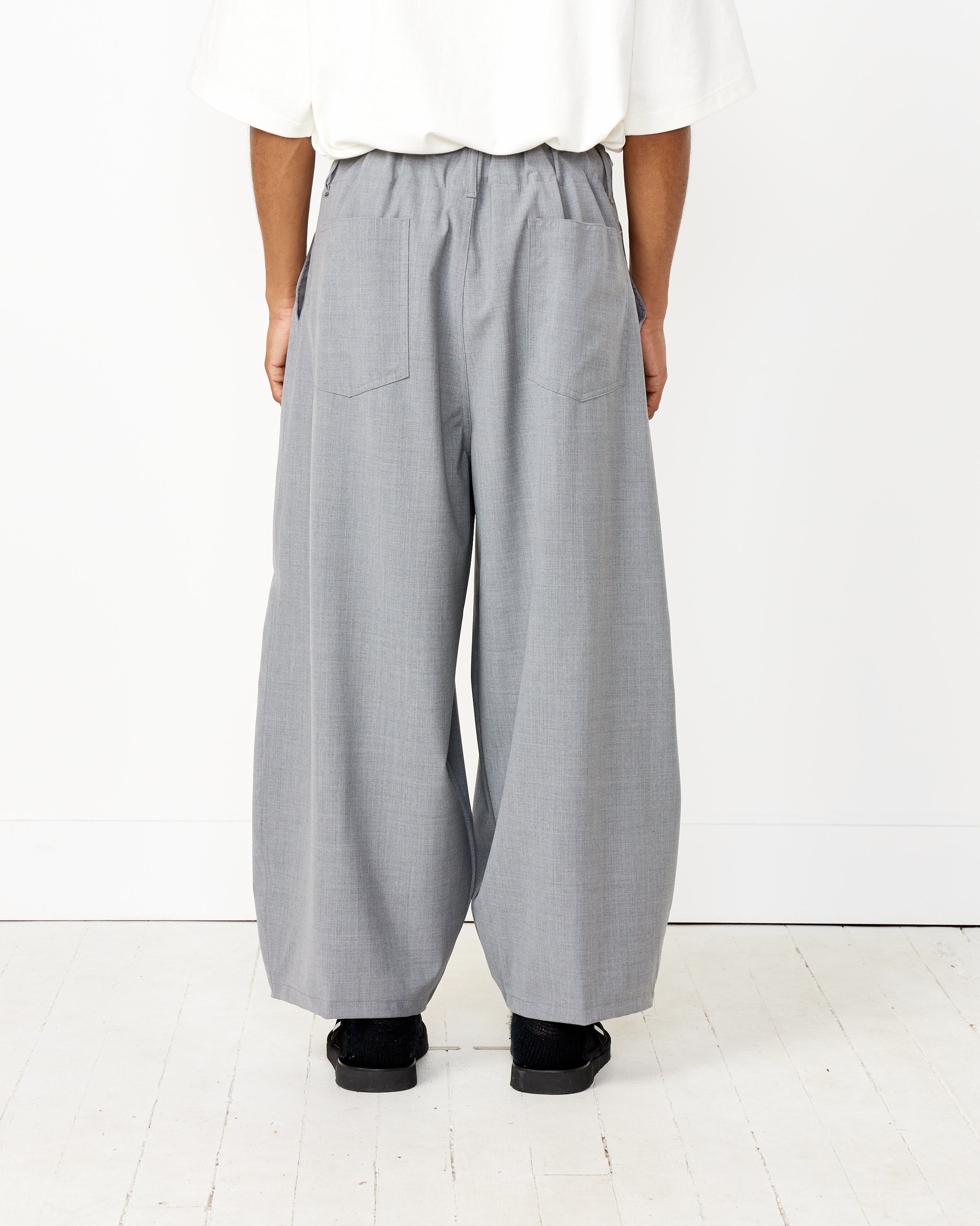 Circular Long Pants in Gray