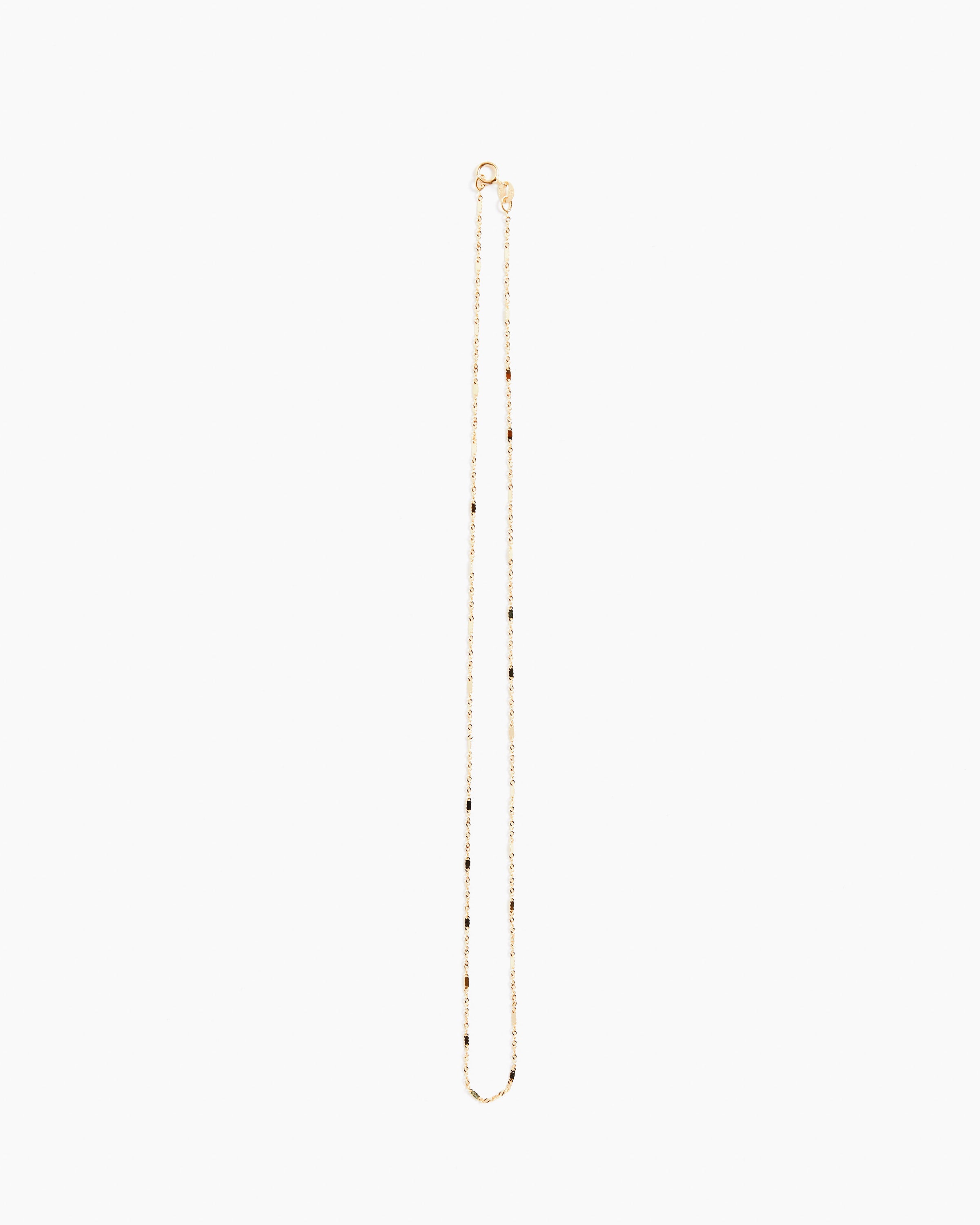 Glitter Link Chain in 14k Yellow Gold