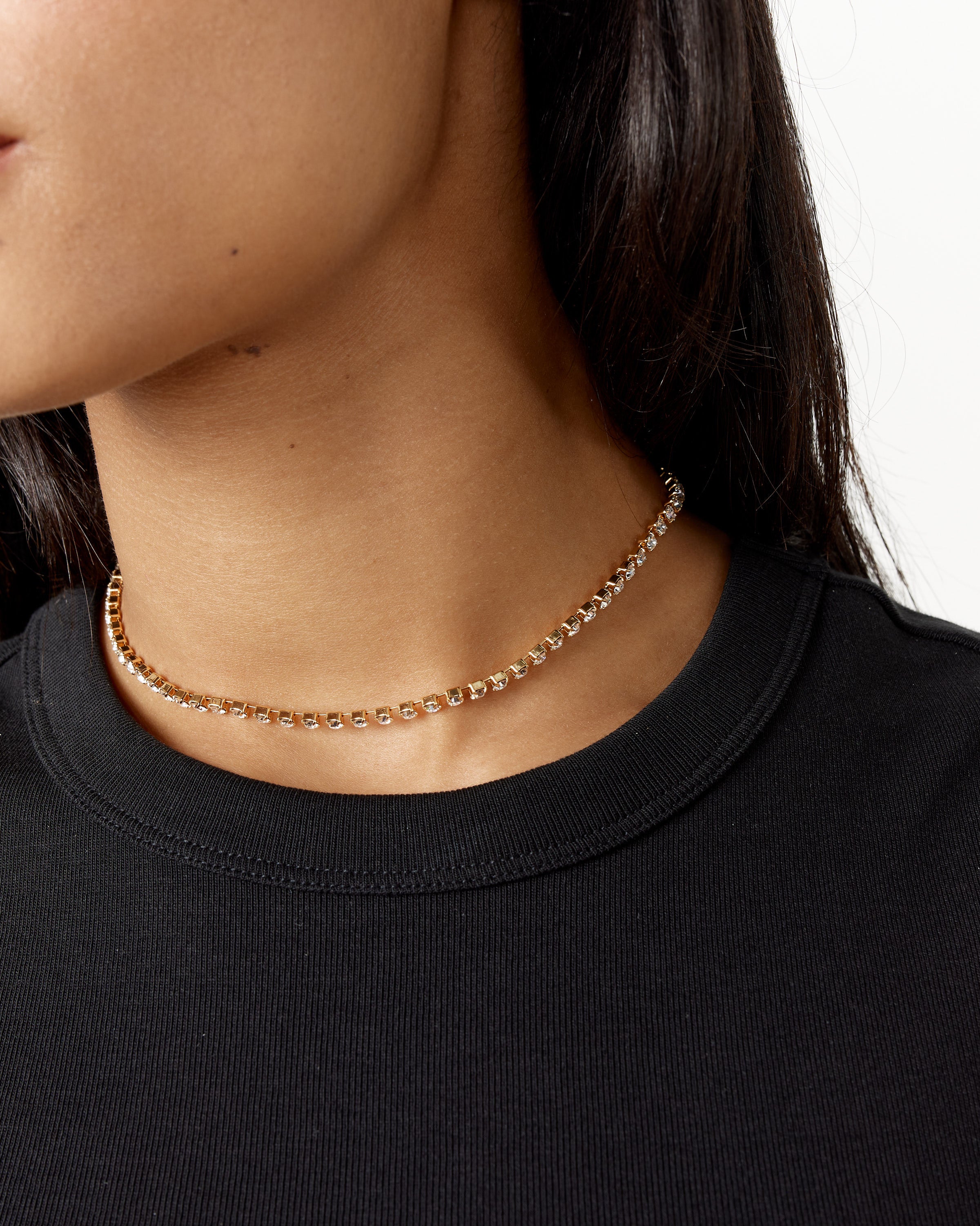 Crystal choker on sale jewelry