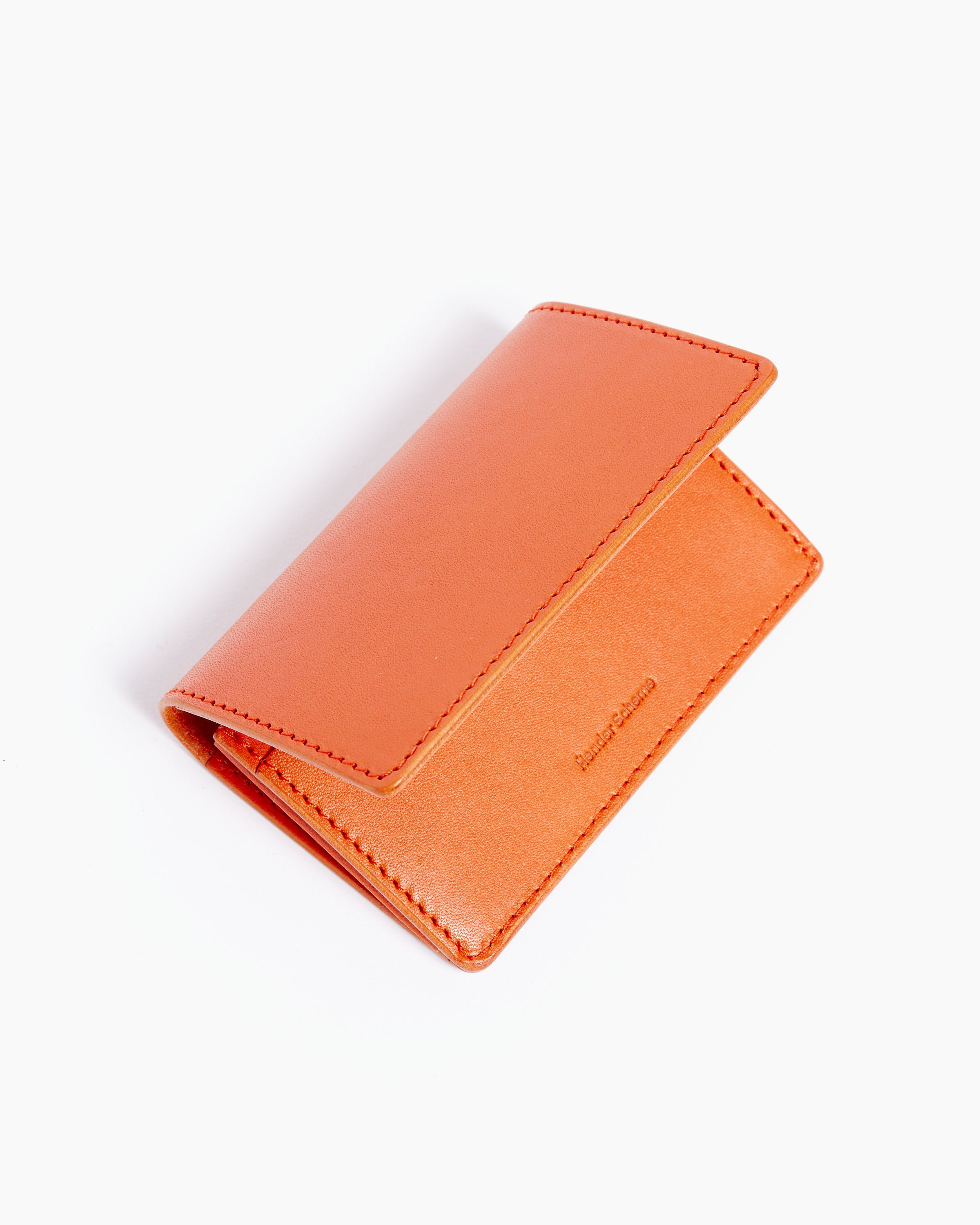 Folded Card Case in Orange