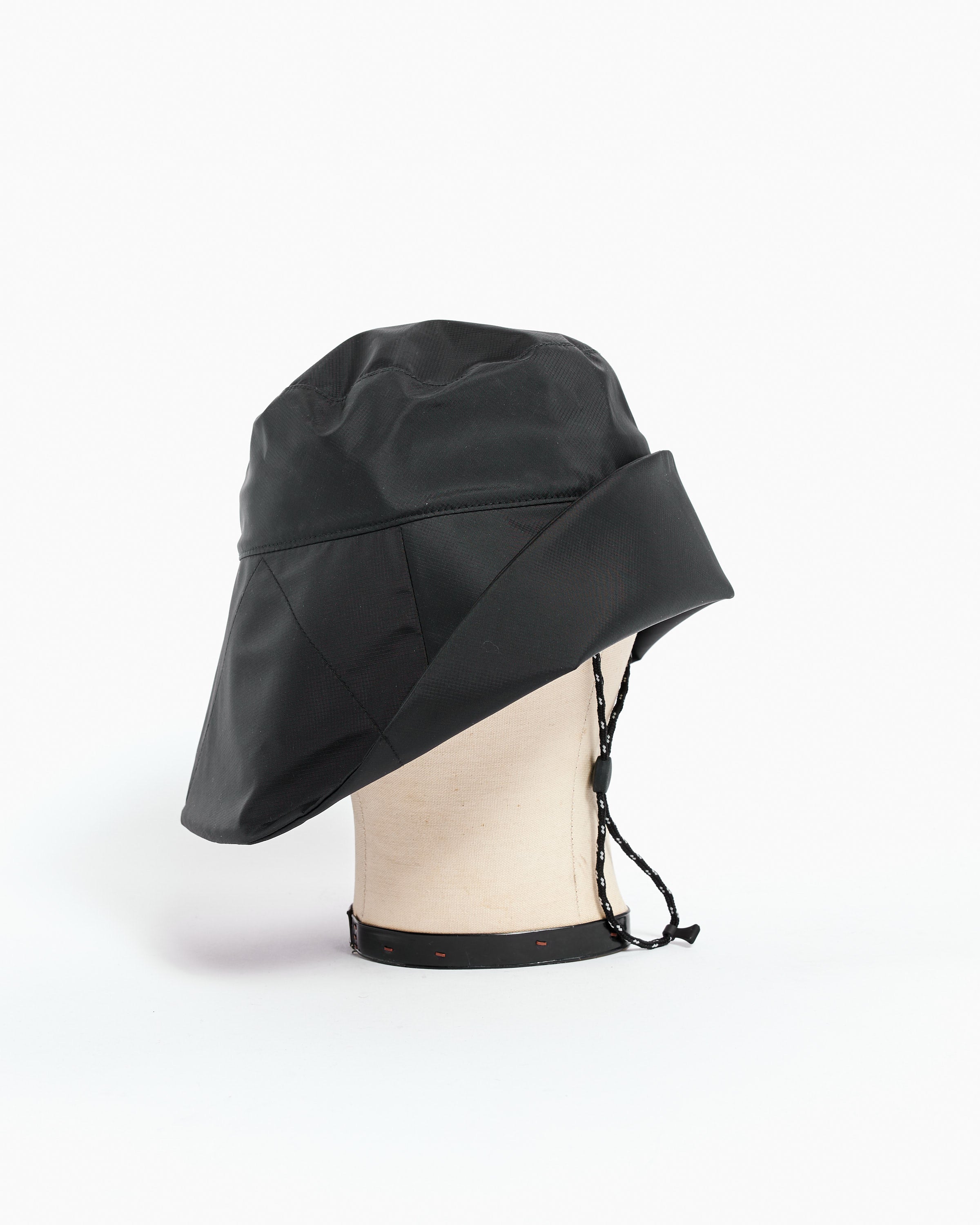 Nylon Sun Hat in Black