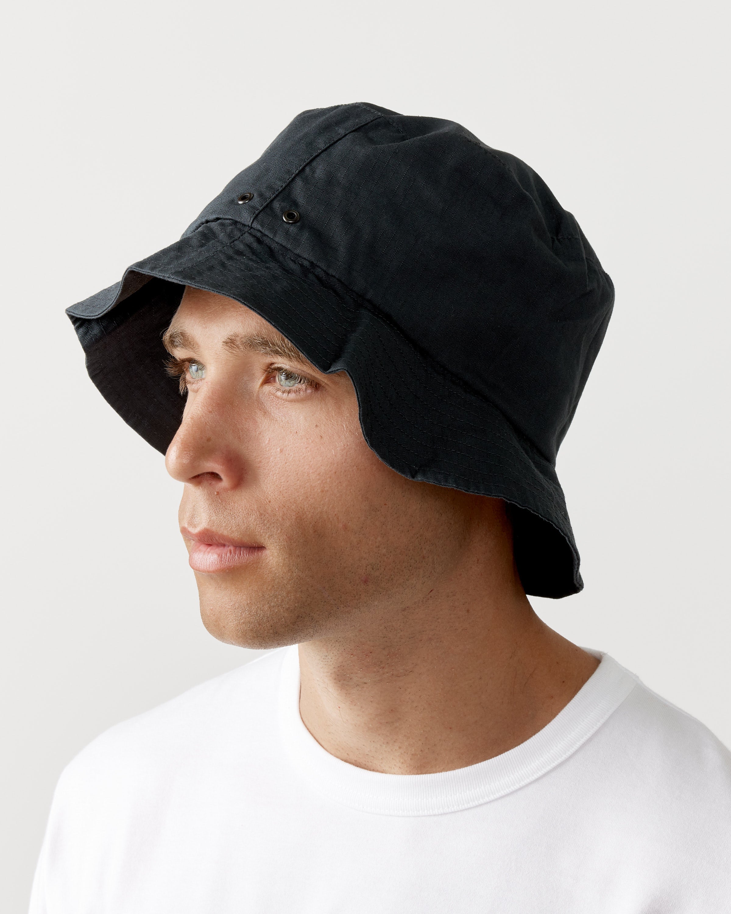 Takibi Light Ripstop Hat in Black