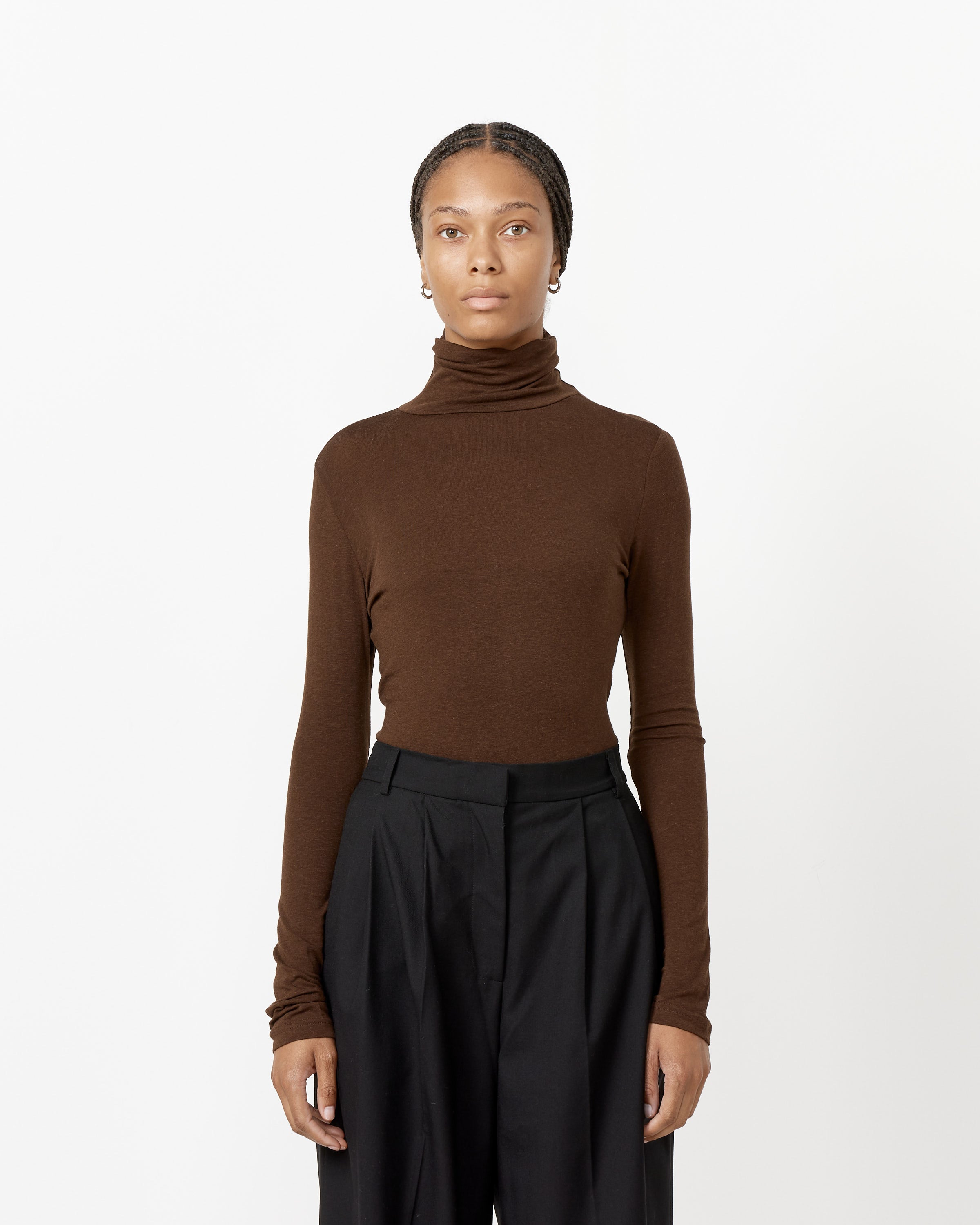 Roll Neck Jersey Top