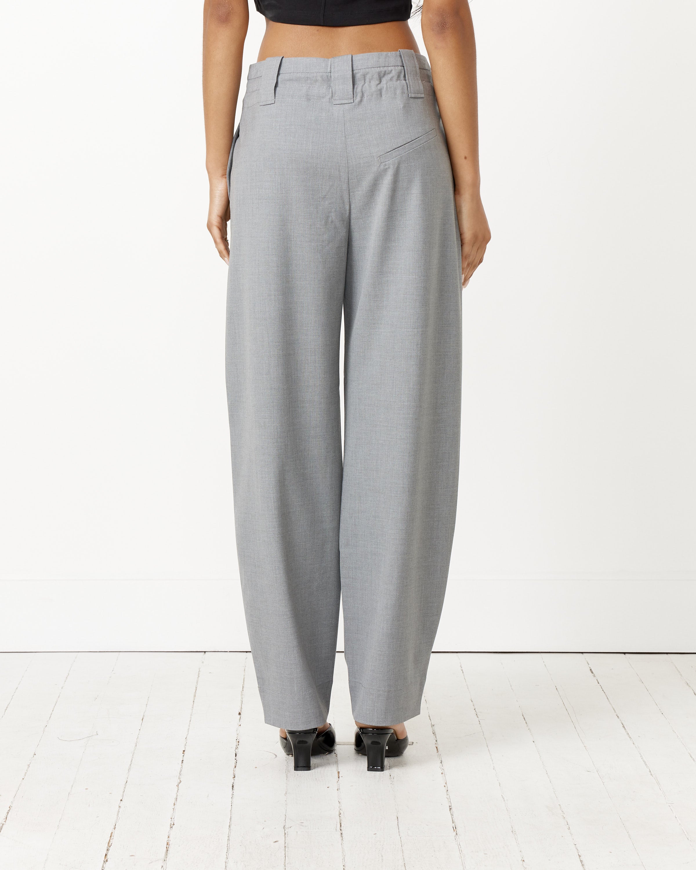 Drapey Mid-High Waisted Pant