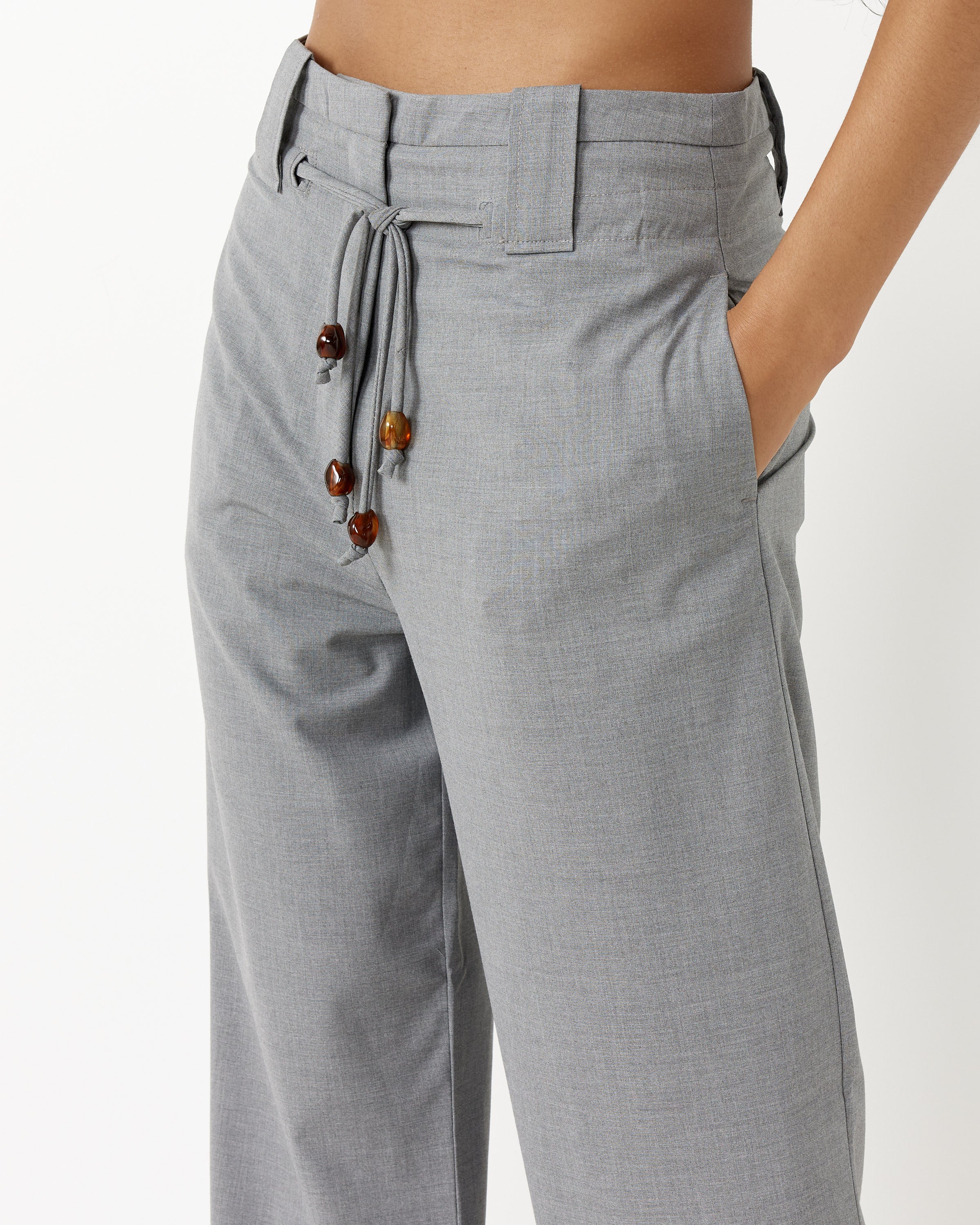 Drapey Mid-High Waisted Pant