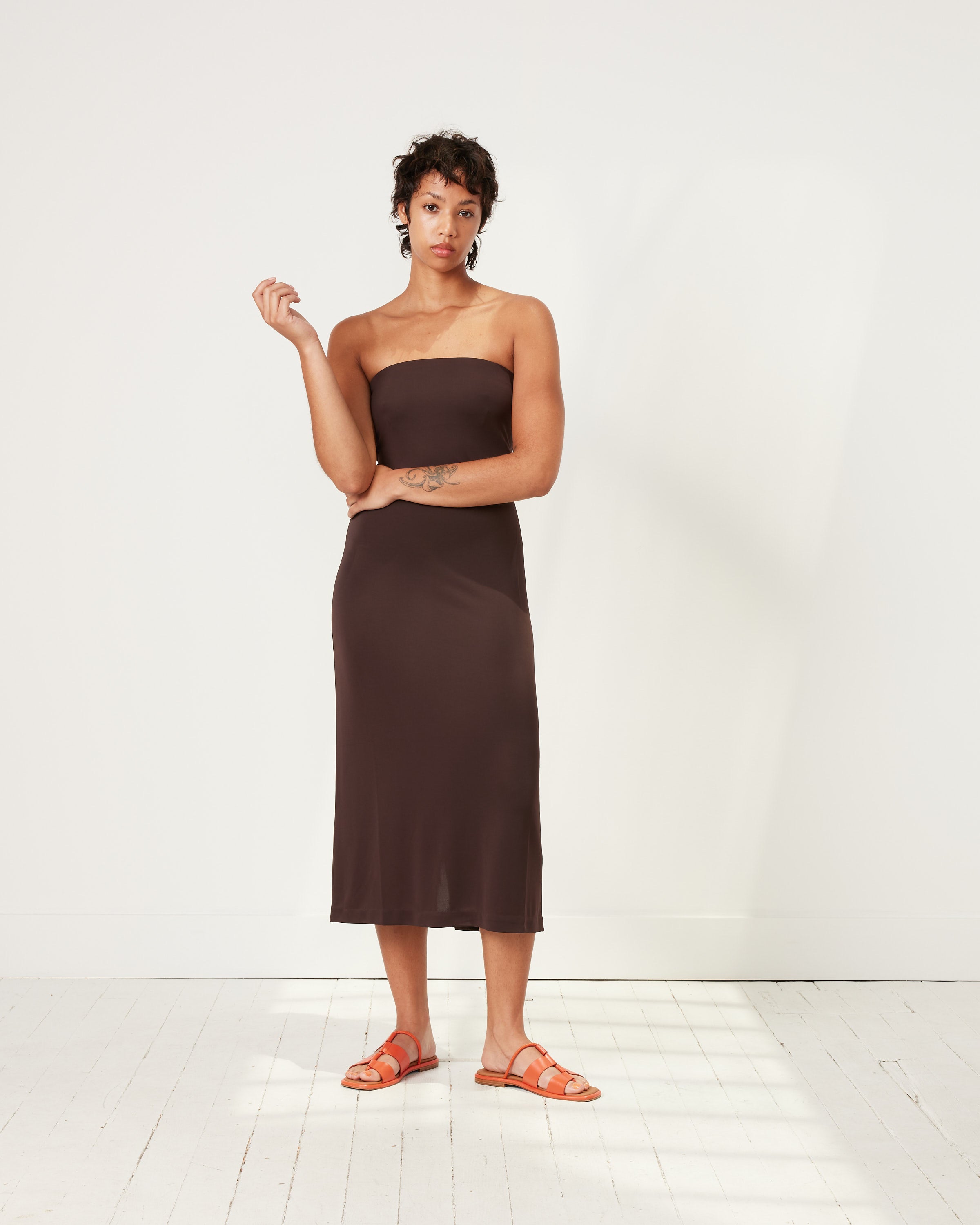Harlow Jersey Strapless Midi Dress Harlow Jersey Strapless Midi Dress