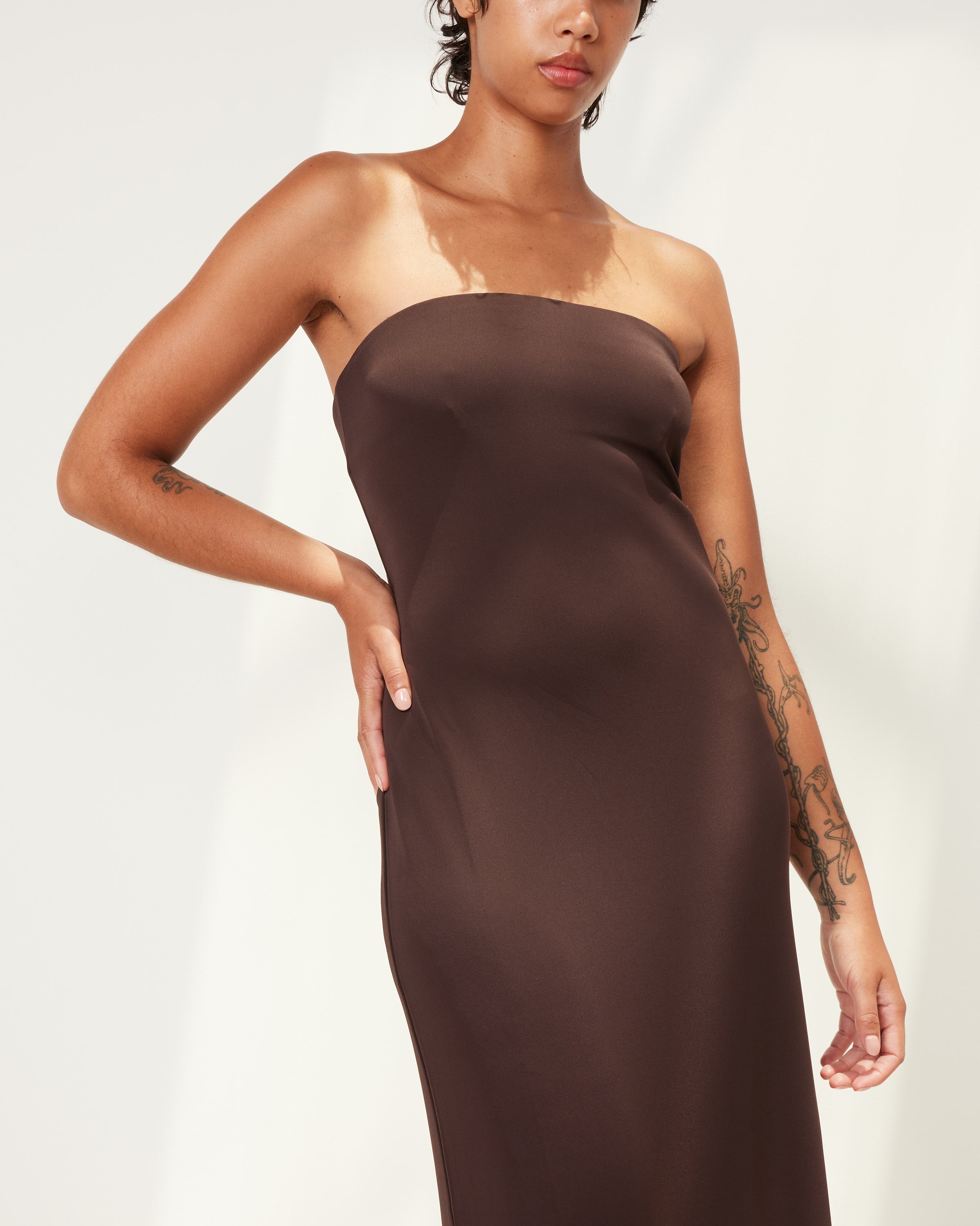 Harlow Jersey Strapless Midi Dress Harlow Jersey Strapless Midi Dress