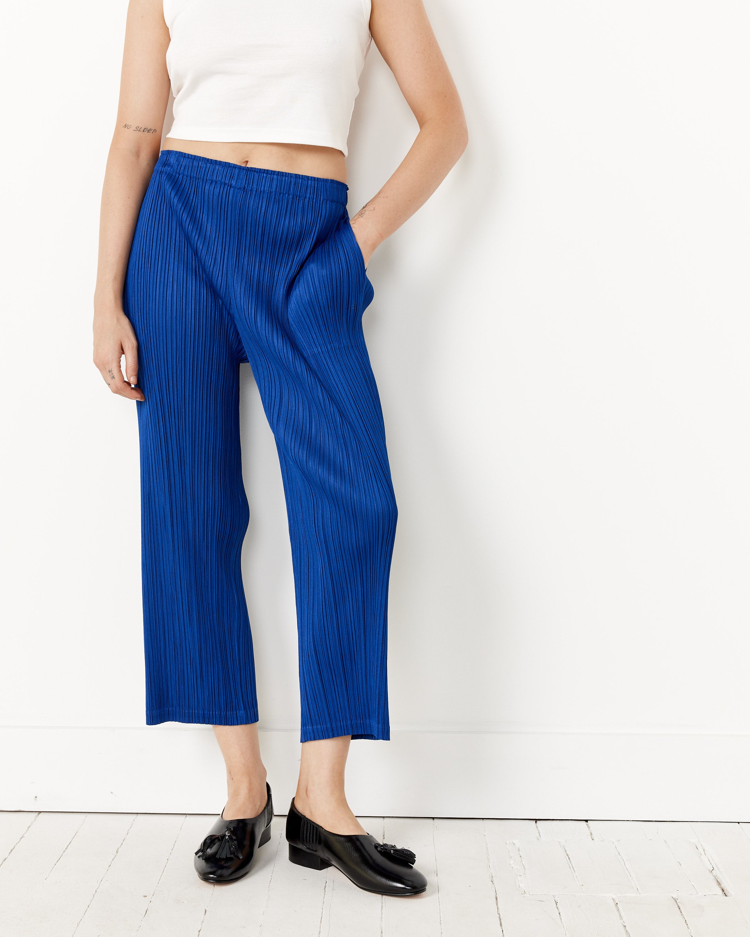 Pleats Please by Issey Miyake Thicker Bottoms 1 pants - Black | Garmentory