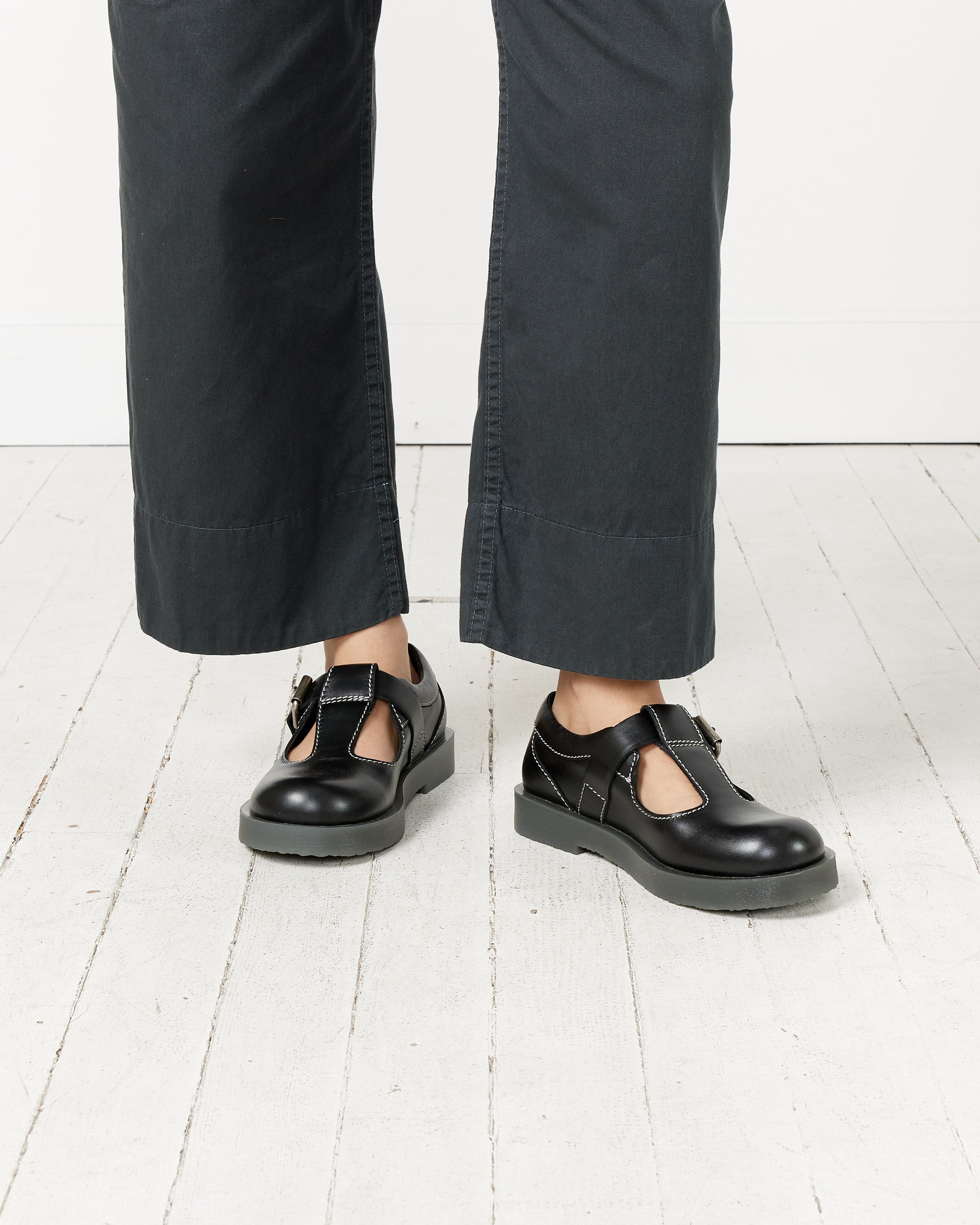 Leather Buckle Shoes