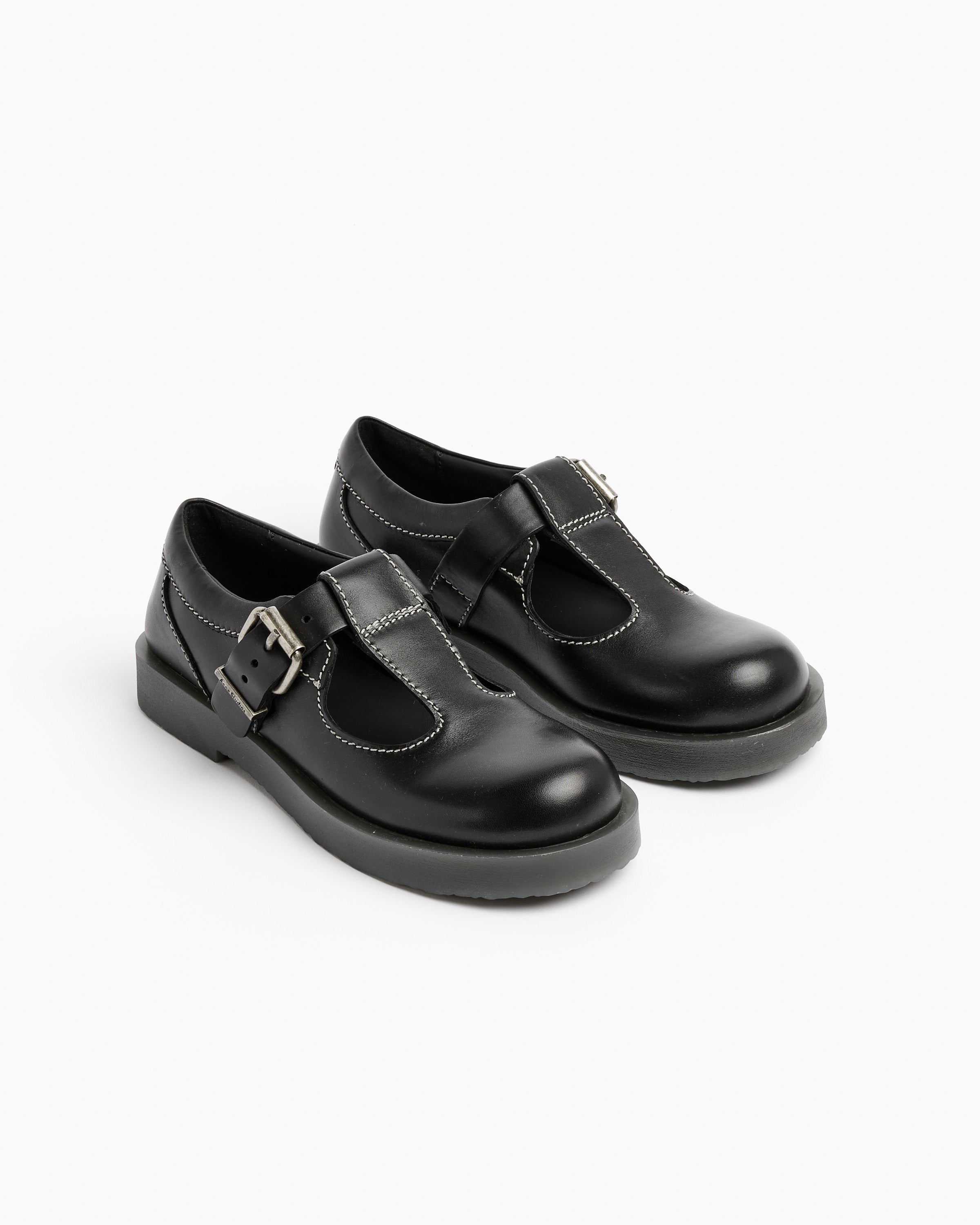 Leather Buckle Shoes