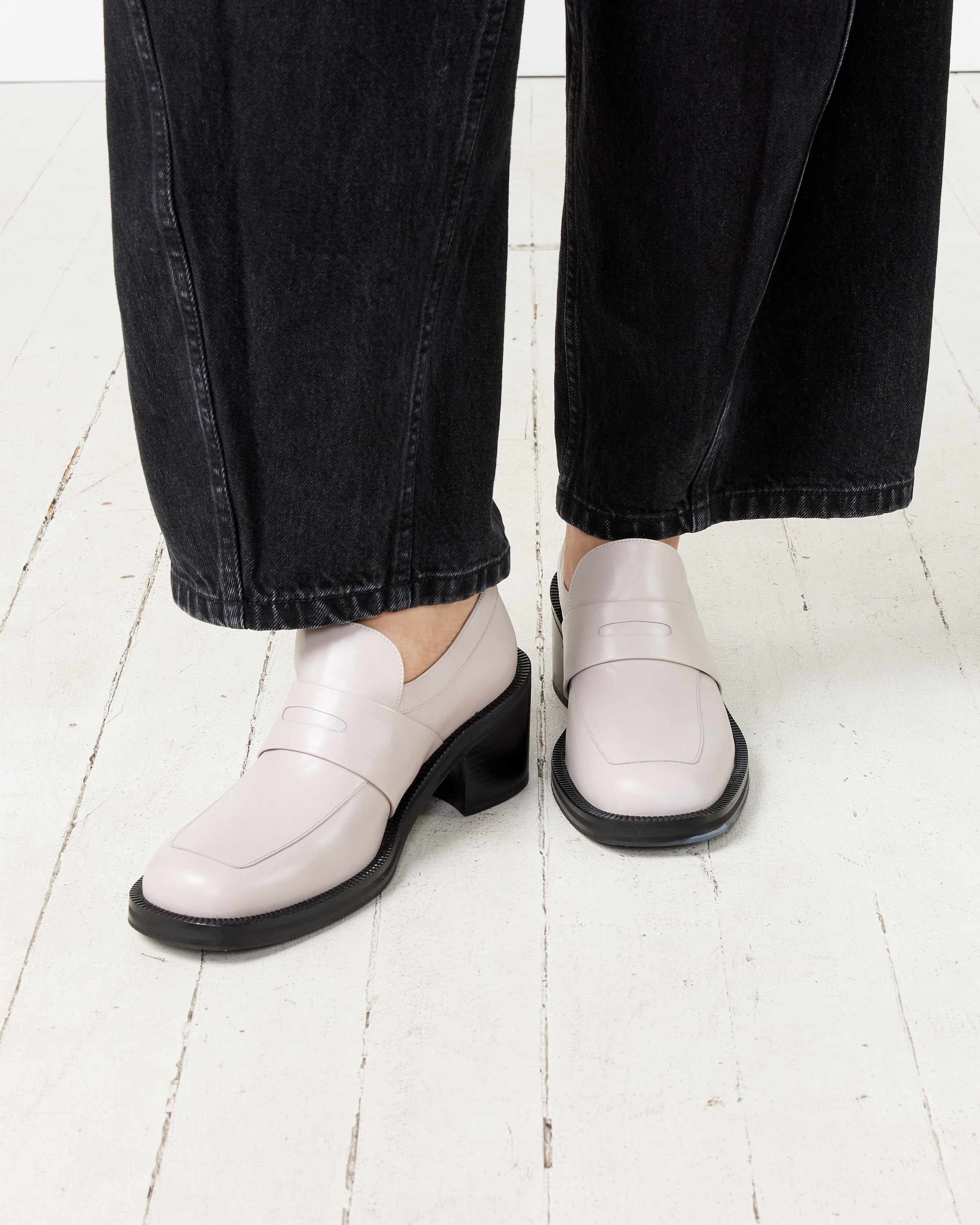 Heeled Penny Loafers