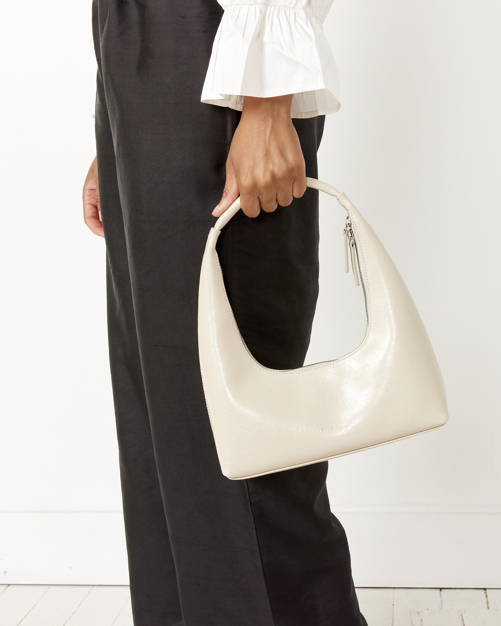 Marge Sherwood Brown Large Crinkle Shoulder Bag In Dark Brown Crinkle |  ModeSens