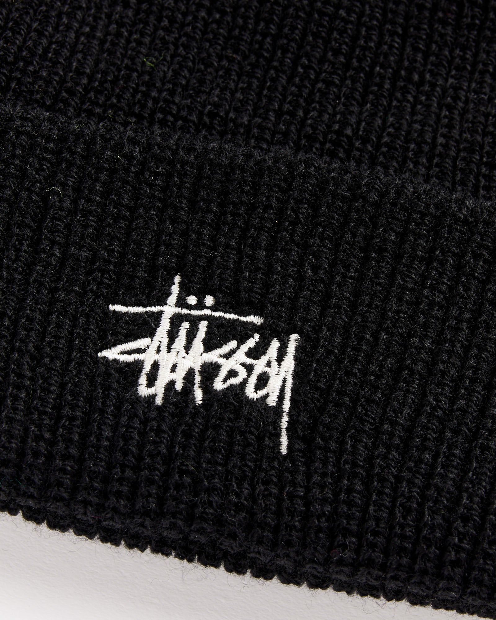Stüssy Black Basic Cuff Beanie