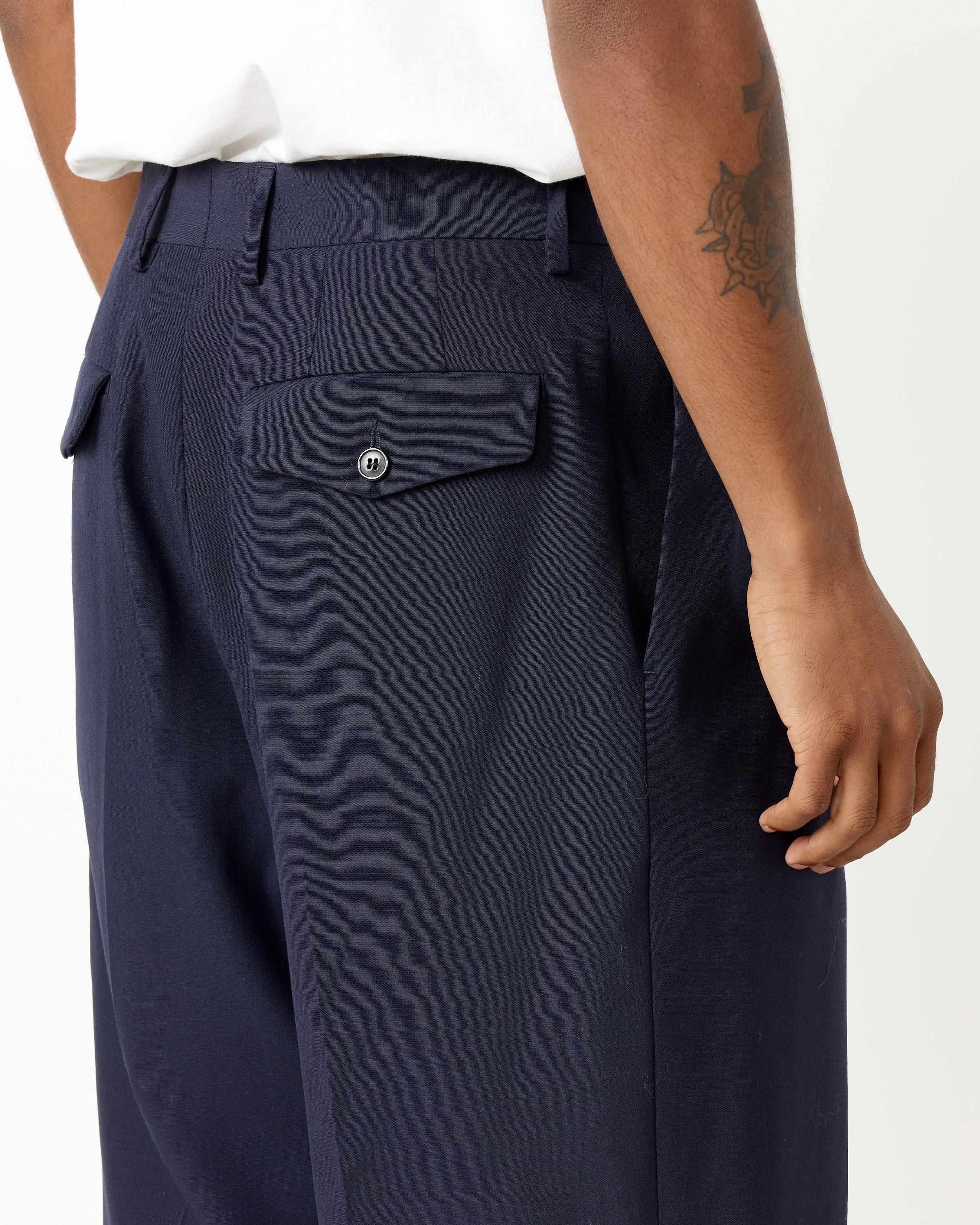 Double-Pleated Trouser