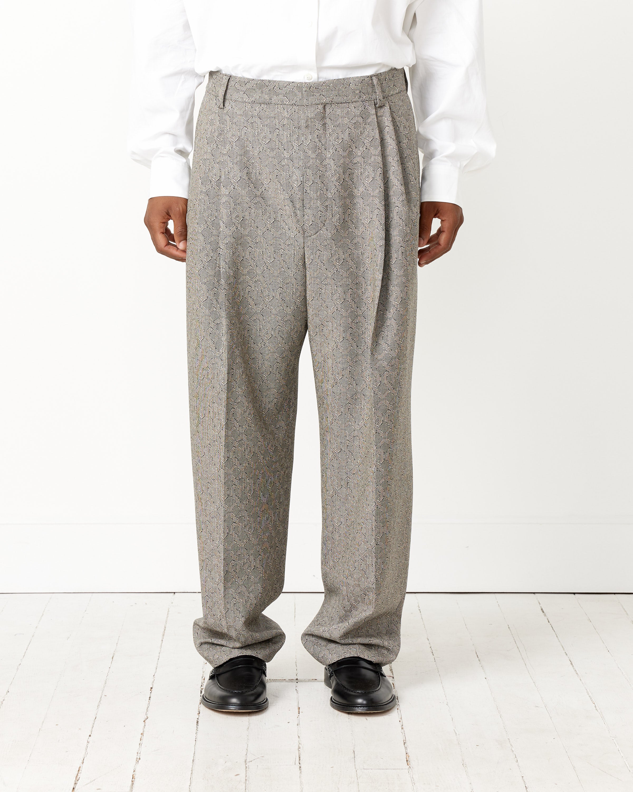 Double-Pleated Pant