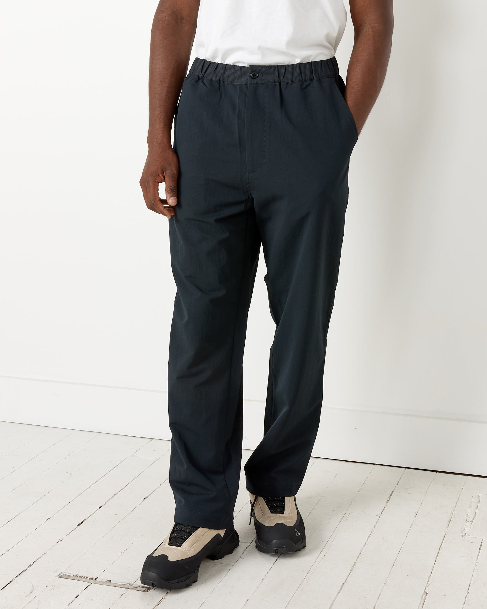 Alphadry Wide Easy Pant in Black in Navy