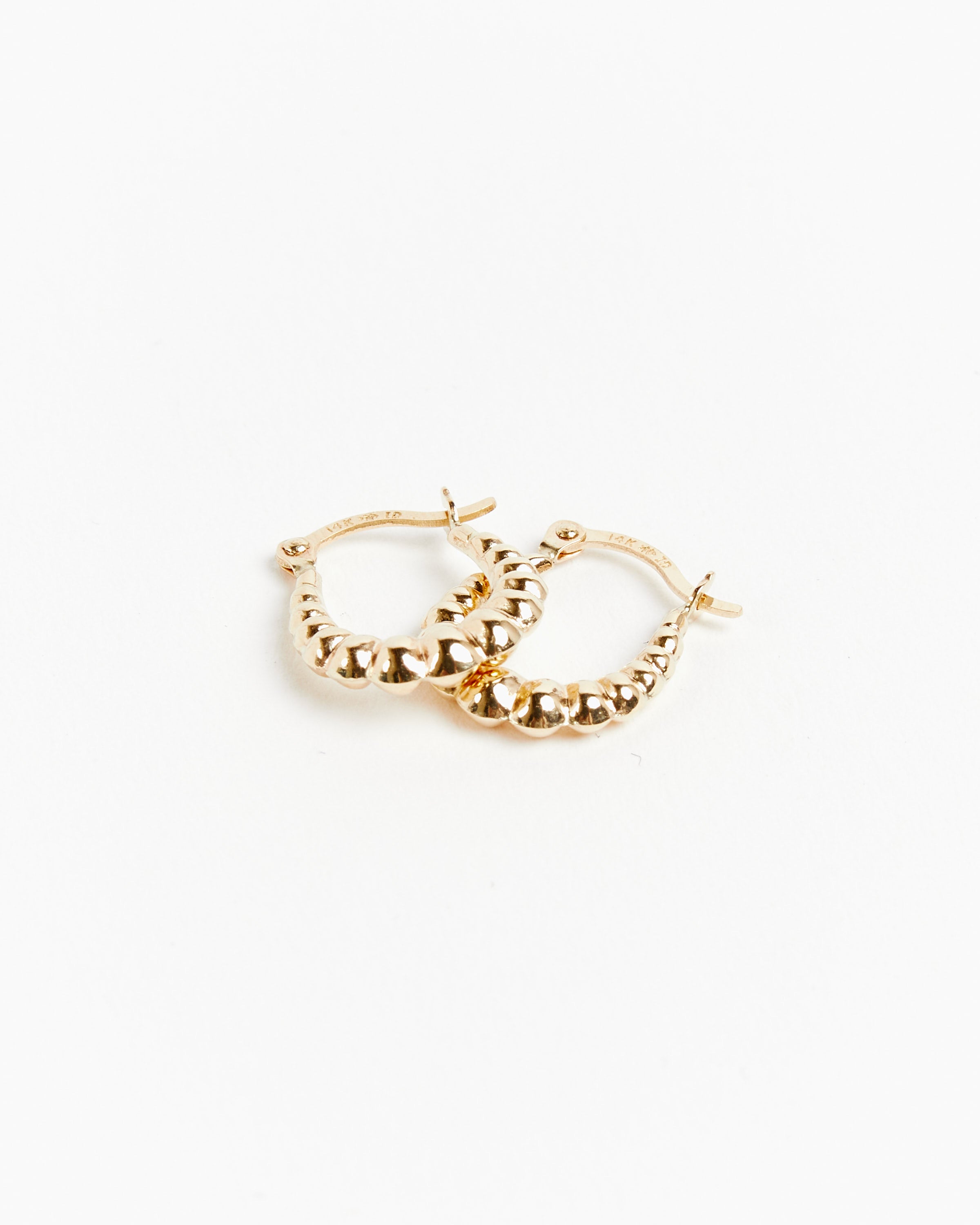 Mini Bubble Earrings in 14k Yellow Gold